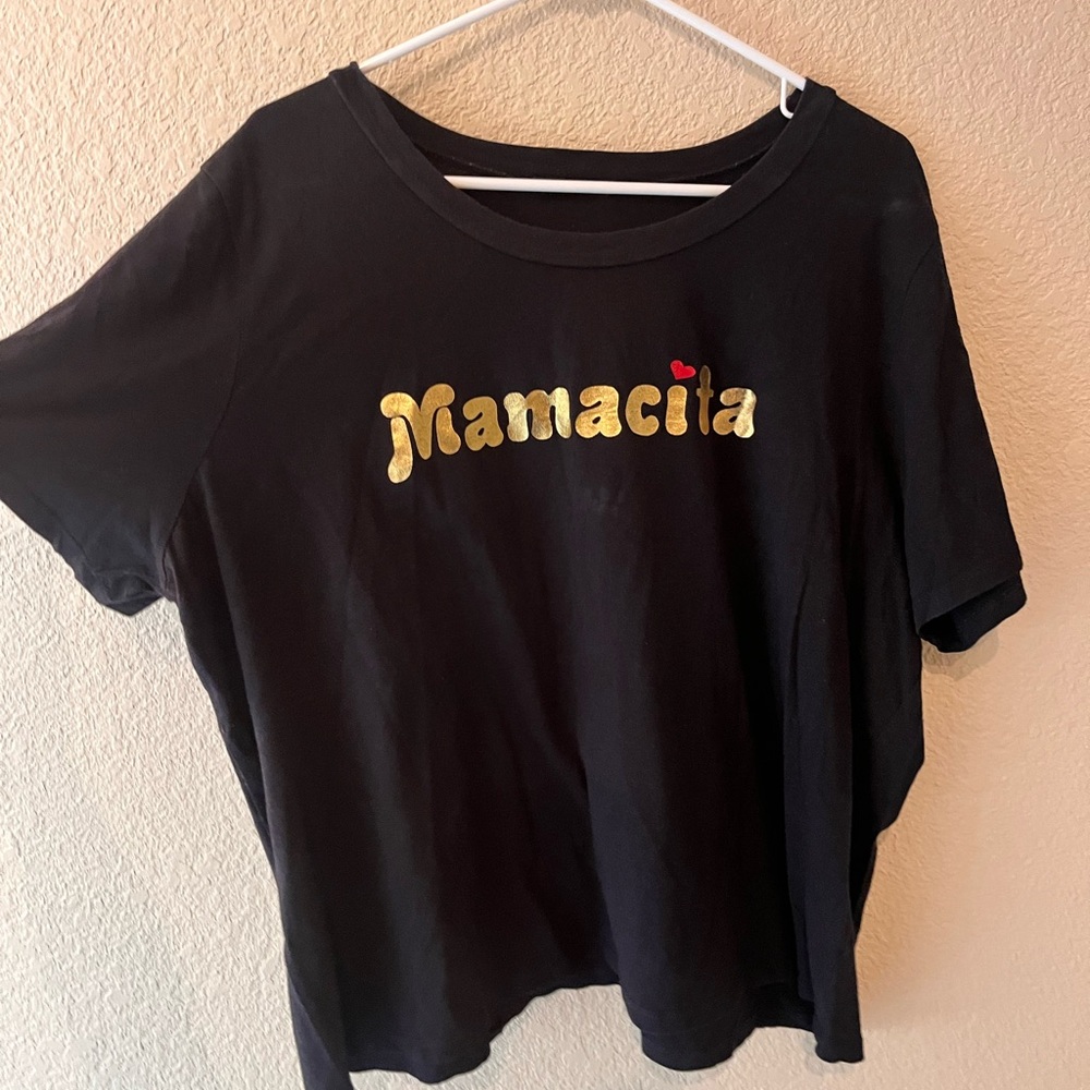 Black 'Mamacita' Short Sleeve Tee